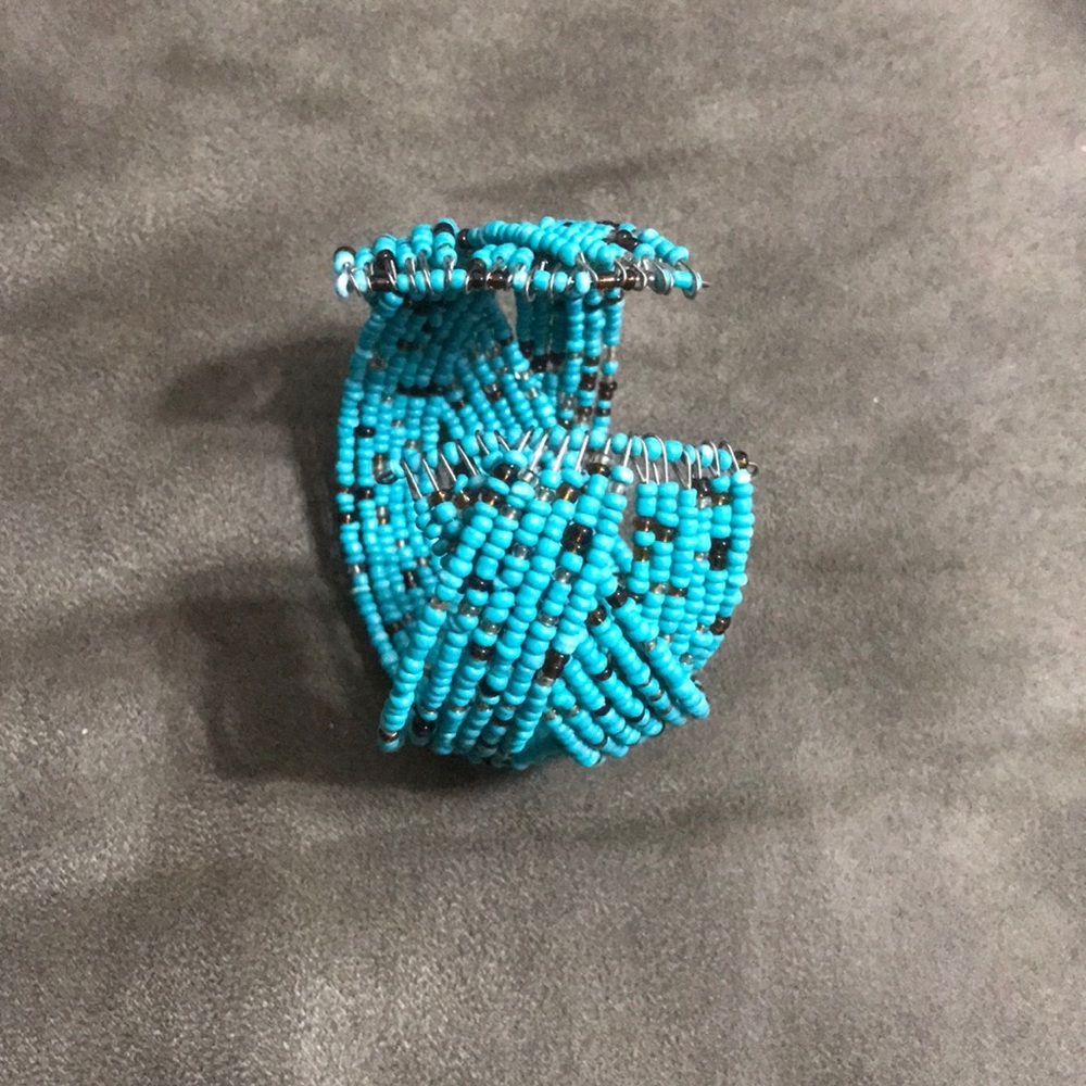 Turquoise Beaded Cuff - Picture 3 of 3